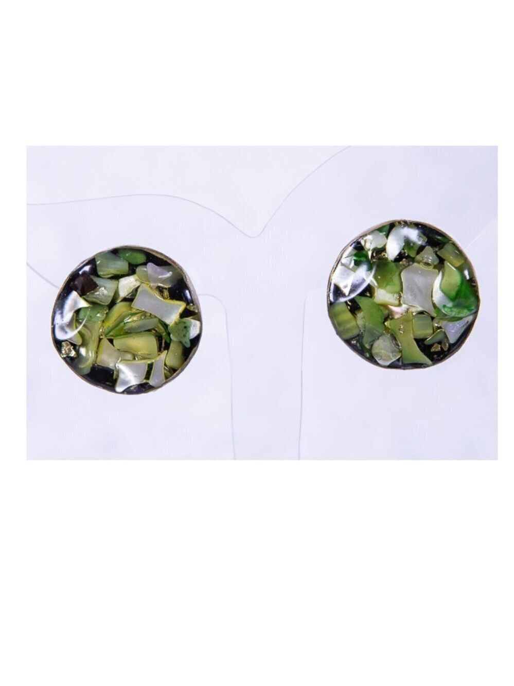 VINTAGE Lucite CLIP ON EARRINGS 50s-60s